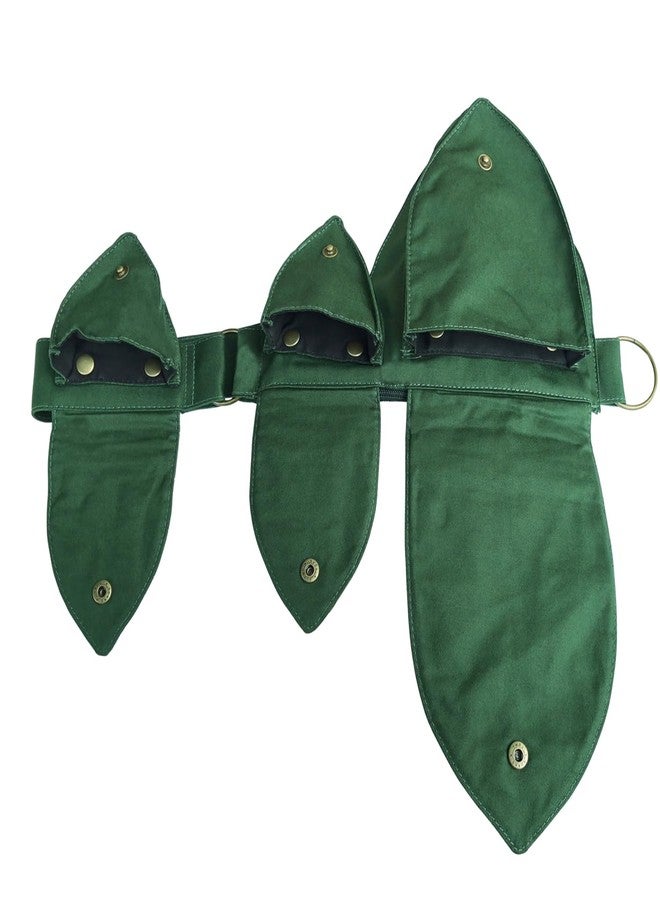 INNTURT Renaissance Bag Festival Waist Pack for Women - Adjustable Thigh Ren Faire Belt | Lightweight Polyester Leg Pouch | Perfect Accessories for Festival Adventures, Cosplay & Prop (Green) - Image 4